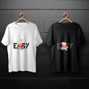 طرح لایه باز خرس تدی با کلاه کپ و تیشرت قرمز برای چاپ روی انواع تیشرت